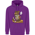 Steampunk Zombie Halloween Childrens Kids Hoodie Purple