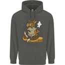 Steampunk Zombie Halloween Childrens Kids Hoodie Storm Grey