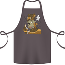 Steampunk Zombie Halloween Cotton Apron 100% Organic Dark Grey