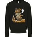 Steampunk Zombie Halloween Kids Sweatshirt Jumper Black
