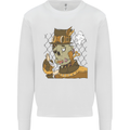 Steampunk Zombie Halloween Kids Sweatshirt Jumper White