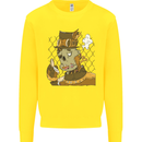 Steampunk Zombie Halloween Kids Sweatshirt Jumper Yellow