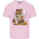 Steampunk Zombie Halloween Kids T-Shirt Childrens Light Pink