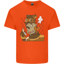 Steampunk Zombie Halloween Kids T-Shirt Childrens Orange