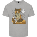 Steampunk Zombie Halloween Kids T-Shirt Childrens Sports Grey