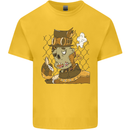 Steampunk Zombie Halloween Kids T-Shirt Childrens Yellow