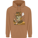 Steampunk Zombie Halloween Mens 80% Cotton Hoodie Caramel Latte
