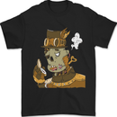 Steampunk Zombie Halloween Mens T-Shirt 100% Cotton Black
