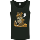Steampunk Zombie Halloween Mens Vest Tank Top Black