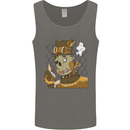 Steampunk Zombie Halloween Mens Vest Tank Top Charcoal