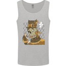 Steampunk Zombie Halloween Mens Vest Tank Top Sports Grey