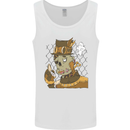 Steampunk Zombie Halloween Mens Vest Tank Top White