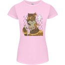 Steampunk Zombie Halloween Womens Petite Cut T-Shirt Light Pink