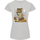 Steampunk Zombie Halloween Womens Petite Cut T-Shirt Sports Grey