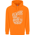 Steel Is Real Biker Motorcycle Motorbike Childrens Kids Hoodie Orange
