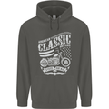 Steel Is Real Biker Motorcycle Motorbike Childrens Kids Hoodie Storm Grey