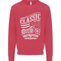Steel Is Real Biker Motorcycle Motorbike Kids Sweatshirt Jumper Heliconia