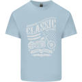 Steel Is Real Biker Motorcycle Motorbike Kids T-Shirt Childrens Light Blue
