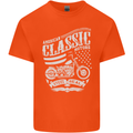 Steel Is Real Biker Motorcycle Motorbike Kids T-Shirt Childrens Orange