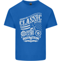 Steel Is Real Biker Motorcycle Motorbike Kids T-Shirt Childrens Royal Blue