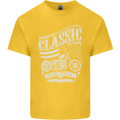 Steel Is Real Biker Motorcycle Motorbike Kids T-Shirt Childrens Yellow
