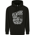 Steel Is Real Biker Motorcycle Motorbike Mens 80% Cotton Hoodie Black