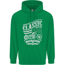 Steel Is Real Biker Motorcycle Motorbike Mens 80% Cotton Hoodie Irish Green