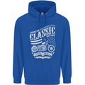 Steel Is Real Biker Motorcycle Motorbike Mens 80% Cotton Hoodie Royal Blue
