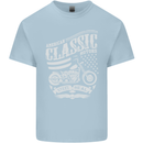 Steel Is Real Biker Motorcycle Motorbike Mens Cotton T-Shirt Tee Top Light Blue