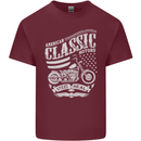 Steel Is Real Biker Motorcycle Motorbike Mens Cotton T-Shirt Tee Top Maroon