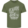 Steel Is Real Biker Motorcycle Motorbike Mens Cotton T-Shirt Tee Top Military Green