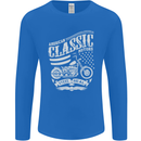 Steel Is Real Biker Motorcycle Motorbike Mens Long Sleeve T-Shirt Royal Blue