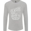 Steel Is Real Biker Motorcycle Motorbike Mens Long Sleeve T-Shirt Sports Grey