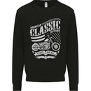 Steel Is Real Biker Motorcycle Motorbike Mens Sweatshirt Jumper Black