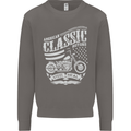 Steel Is Real Biker Motorcycle Motorbike Mens Sweatshirt Jumper Charcoal