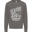 Steel Is Real Biker Motorcycle Motorbike Mens Sweatshirt Jumper Charcoal