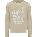 Steel Is Real Biker Motorcycle Motorbike Mens Sweatshirt Jumper Sand
