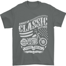 Steel Is Real Biker Motorcycle Motorbike Mens T-Shirt Cotton Gildan Charcoal