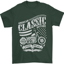 Steel Is Real Biker Motorcycle Motorbike Mens T-Shirt Cotton Gildan Forest Green