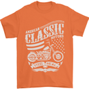 Steel Is Real Biker Motorcycle Motorbike Mens T-Shirt Cotton Gildan Orange