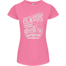 Steel Is Real Biker Motorcycle Motorbike Womens Petite Cut T-Shirt Azalea