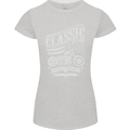 Steel Is Real Biker Motorcycle Motorbike Womens Petite Cut T-Shirt Sports Grey
