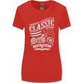 Steel Is Real Biker Motorcycle Motorbike Womens Wider Cut T-Shirt Red