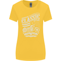 Steel Is Real Biker Motorcycle Motorbike Womens Wider Cut T-Shirt Yellow