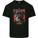 Steel & Iron Motorcyle Biker Motorbike Mens Cotton T-Shirt Tee Top Black
