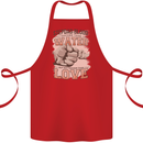 Stepdad Fathers Day Step Dad Cotton Apron 100% Organic Red