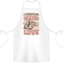 Stepdad Fathers Day Step Dad Cotton Apron 100% Organic White