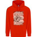 Stepdad Fathers Day Step Dad Mens 80% Cotton Hoodie Bright Red