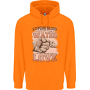 Stepdad Fathers Day Step Dad Mens 80% Cotton Hoodie Orange