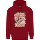 Stepdad Fathers Day Step Dad Mens 80% Cotton Hoodie Red